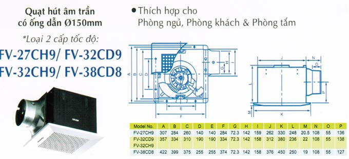 quạt thông gió âm trần 2